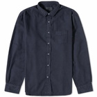 Officine Generale Men's Officine Générale Lipp Pigment Dyed Shirt in Dark Navy