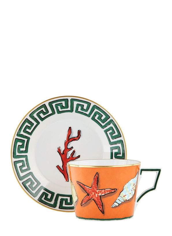 Photo: Ginori 1735 Set of Two Il Viaggio di Nettuno Tea Cup and Saucer