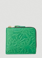 Embossed Forest Wallet in Green