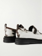 Simone Rocha - Faux Pearl-Embellished Calf Hair Loafers - White