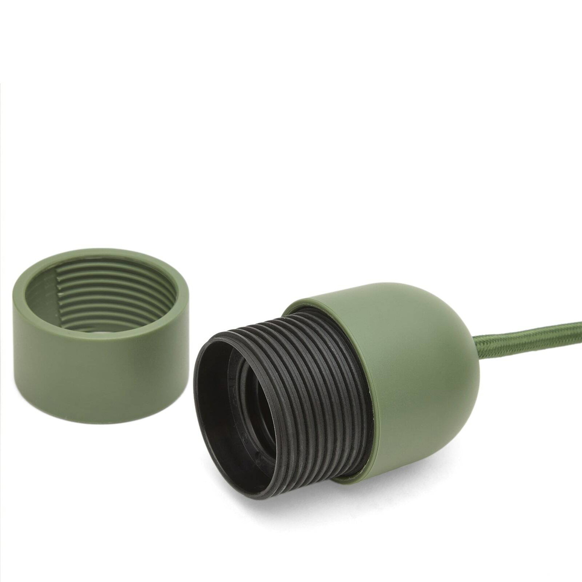 HAY Common Table Lamp Cord Set in Garden Green 