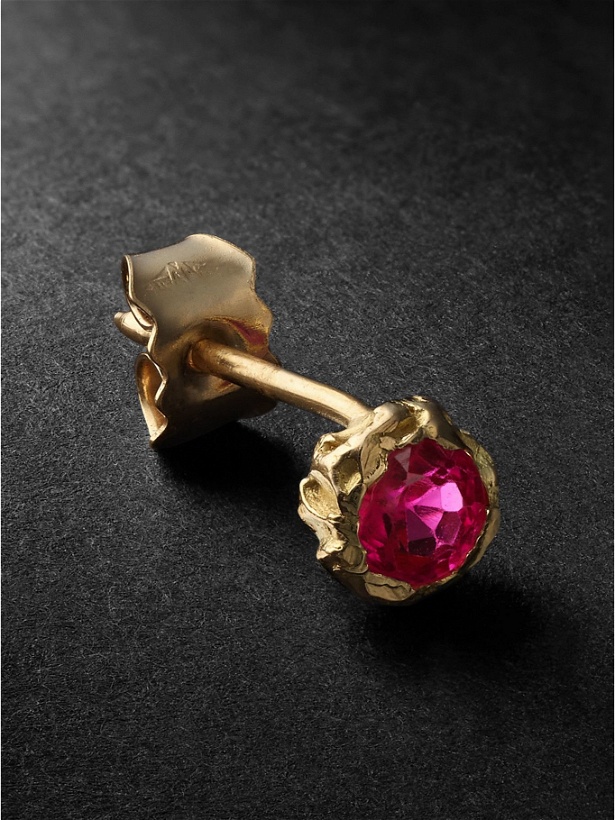 Photo: Healers Fine Jewelry - Gold Sapphire Single Earring