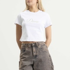 Dime Women's Cursive T-Shirt in White