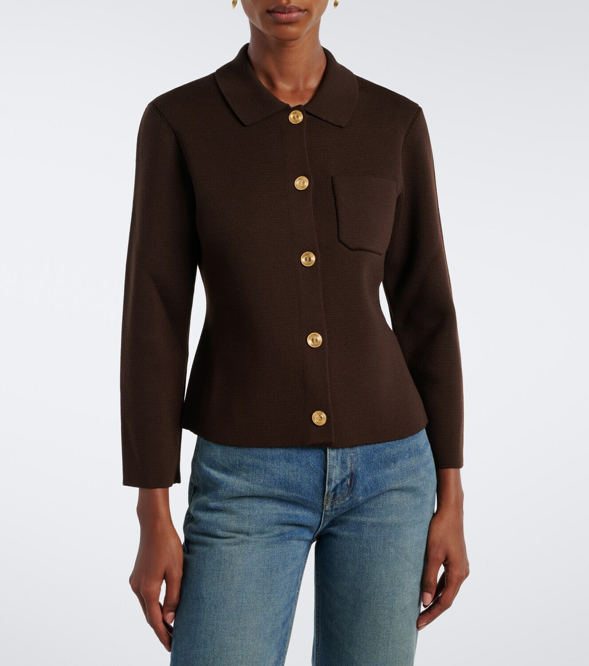 Saint Laurent Knitted wool cardigan
