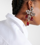 Saint Laurent Cross embellished clip-on earrings