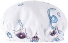 Mini Rodini Baby White Siamese Cat Four-Piece Set