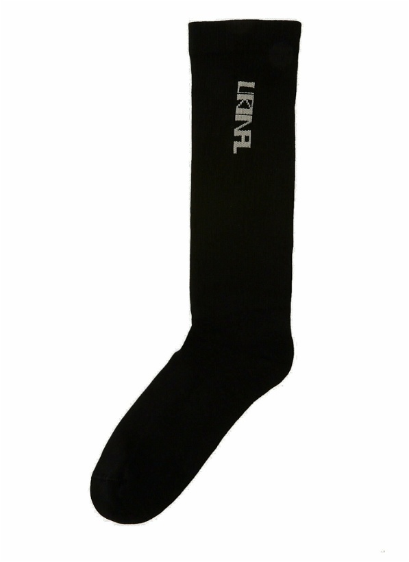 Photo: Logo Intarsia Socks in Black