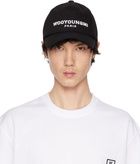 WOOYOUNGMI Black Embroidered Ball Cap