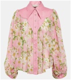 Alémais Maia floral silk shirt