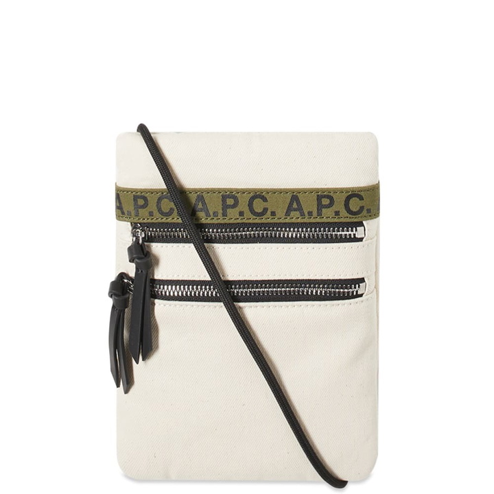 Photo: A.P.C Repeat Logo Neck Pouch