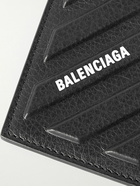 Balenciaga - Logo-Print Embossed Full-Grain Leather Cardholder