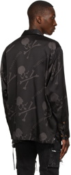 mastermind WORLD Black Silk Shirt