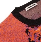 McQ Alexander McQueen - Intarsia Cotton-Blend Sweater - Black