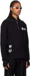 Marine Serre Black Ouroboros Sweatshirt