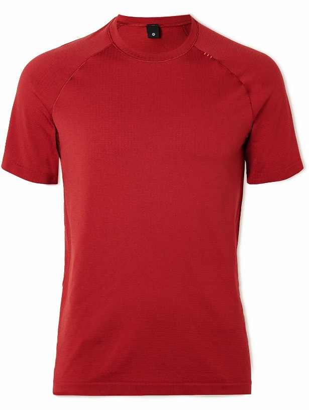Photo: Lululemon - Metal Vent Tech Stretch-Jersey T-Shirt - Red