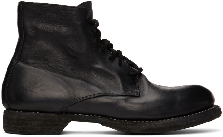 Photo: Guidi Black Army Lace-Up Boots