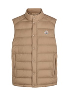 Moncler Barthe Quilted Shell Gilet Tan