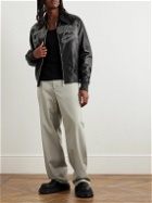 Givenchy - Straight-Leg Logo-Appliquéd Twill Trousers - Gray