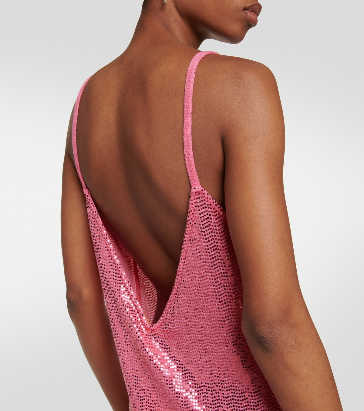 Dodo Bar Or Sequined slip midi dress