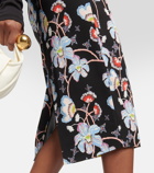 Diane von Furstenberg Kara floral cady pencil skirt