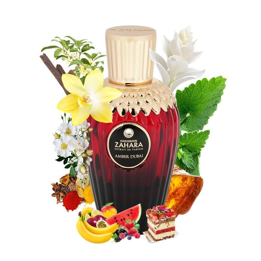 Al Haramain Unisex Zahara Amber Dubai Extrait de Parfum Spray 3.3 oz Fragrances 6291106814637