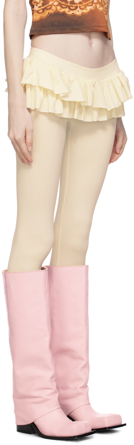 Emily Watson Off-White Frilly Skort Leggings