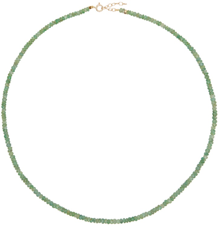 Photo: JIA JIA Green May Birthstone Emerald Beaded Necklace