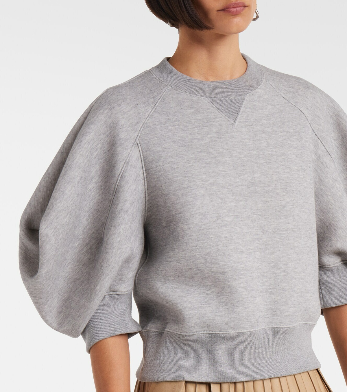 Sacai Cotton-blend jersey sweatshirt