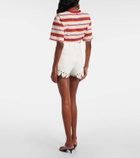 Rabanne Macramé cotton shorts