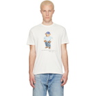 Polo Ralph Lauren White Classic Fit Polo Bear Jersey T-shirt