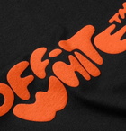 Off-White - Logo-Print Cotton-Jersey T-Shirt - Men - Black