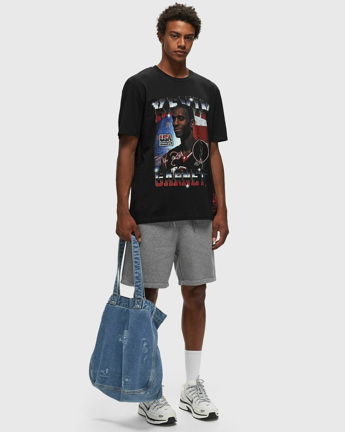 Mitchell & Ness Nba Legend Tee Usa Kevin Garnett Black Shortsleeves