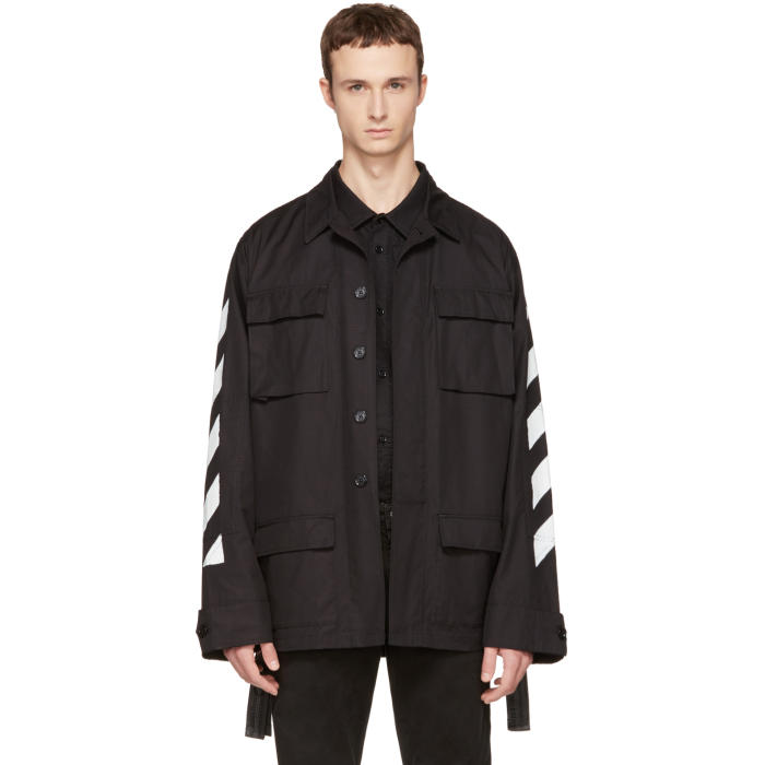 Off white 2025 field jacket black