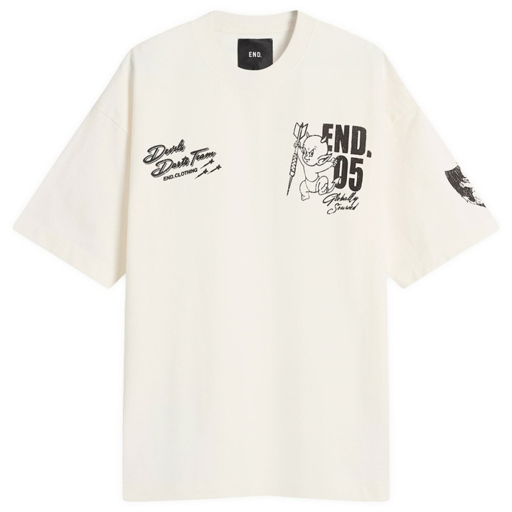 Photo: END. Devils Darts Team T-Shirt in Ecru