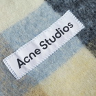 Acne Studios Men's Vally Check Scarf in Blue/Beige/Black
