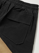 Rhude - Wide-Leg Logo-Print Shell Drawstring Shorts - Black