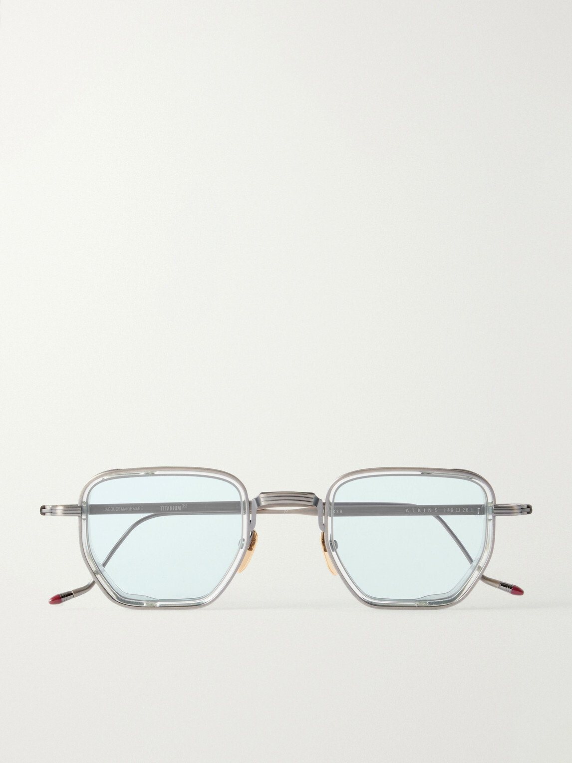 Jacques Marie Mage - Atkins D-Frame Silver-Tone Sunglasses