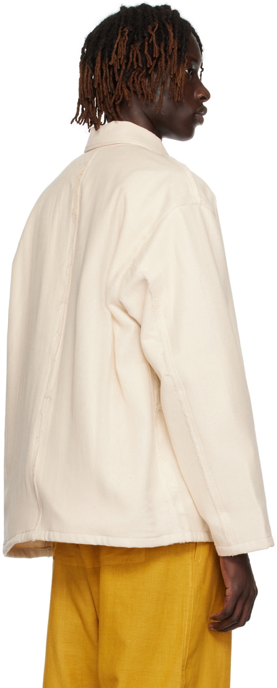 AIREI Beige Gauze Work Jacket