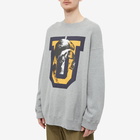 Undercover Men's U Print Crew Sweat in TopGrey