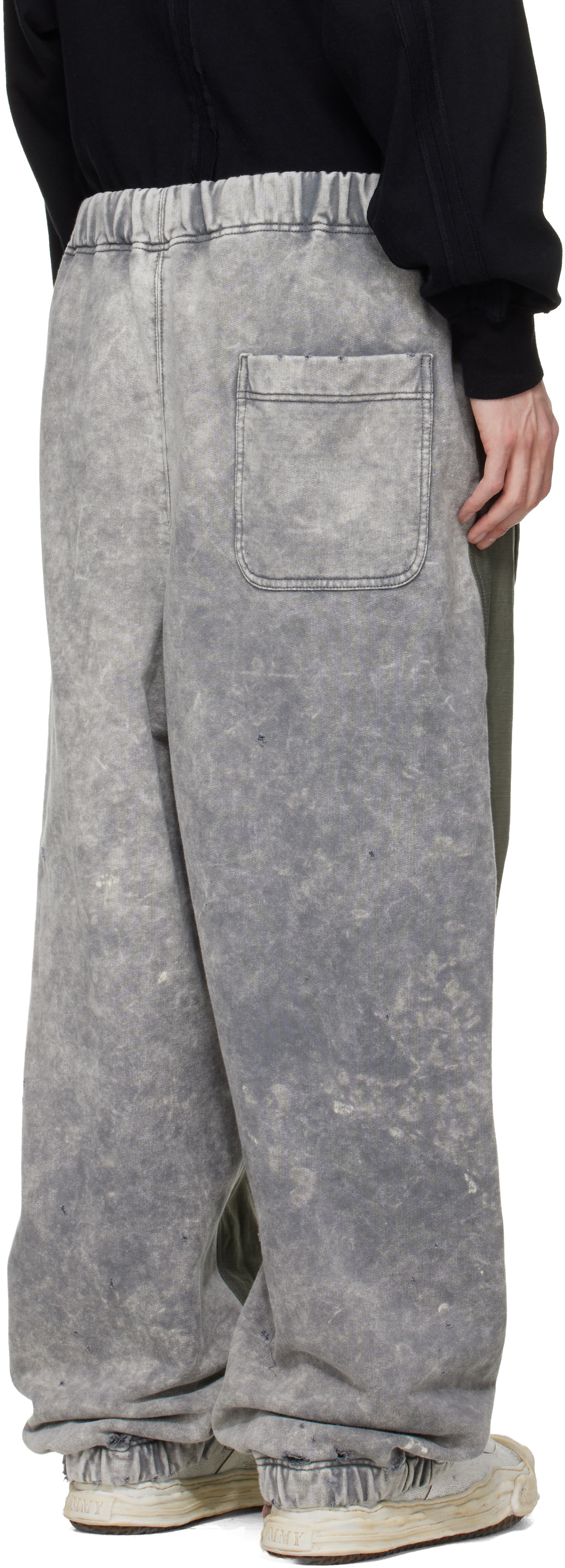 Maison MIHARA YASUHIRO Khaki Sweat Pants Combined Cargo Pants
