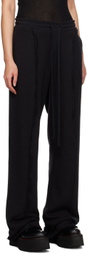 R13 Black Inverted Sweatpants