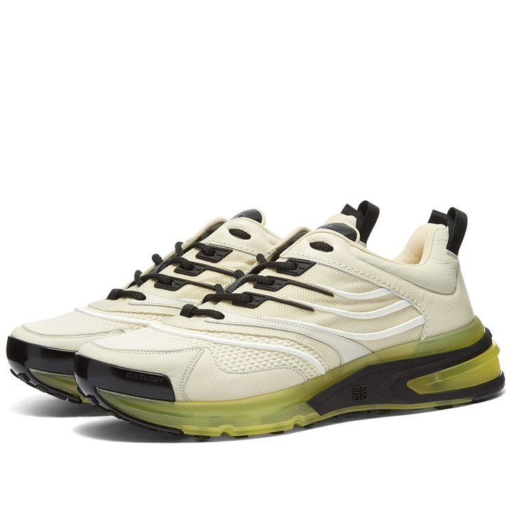 Photo: Givenchy Men's Giv 1 Runner Sneakers in Off White