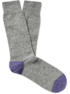 Anonymous ism - Two-Tone Wool-Blend Socks