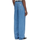 Valentino Blue Creased Jeans