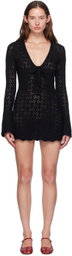 The Garment Black Canada Crochet Short Dress