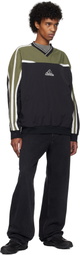 adidas Originals Black & Khaki Cutline Sweatshirt