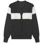 Uniform Experiment Men's Contrast Stripe Cardigan in Black