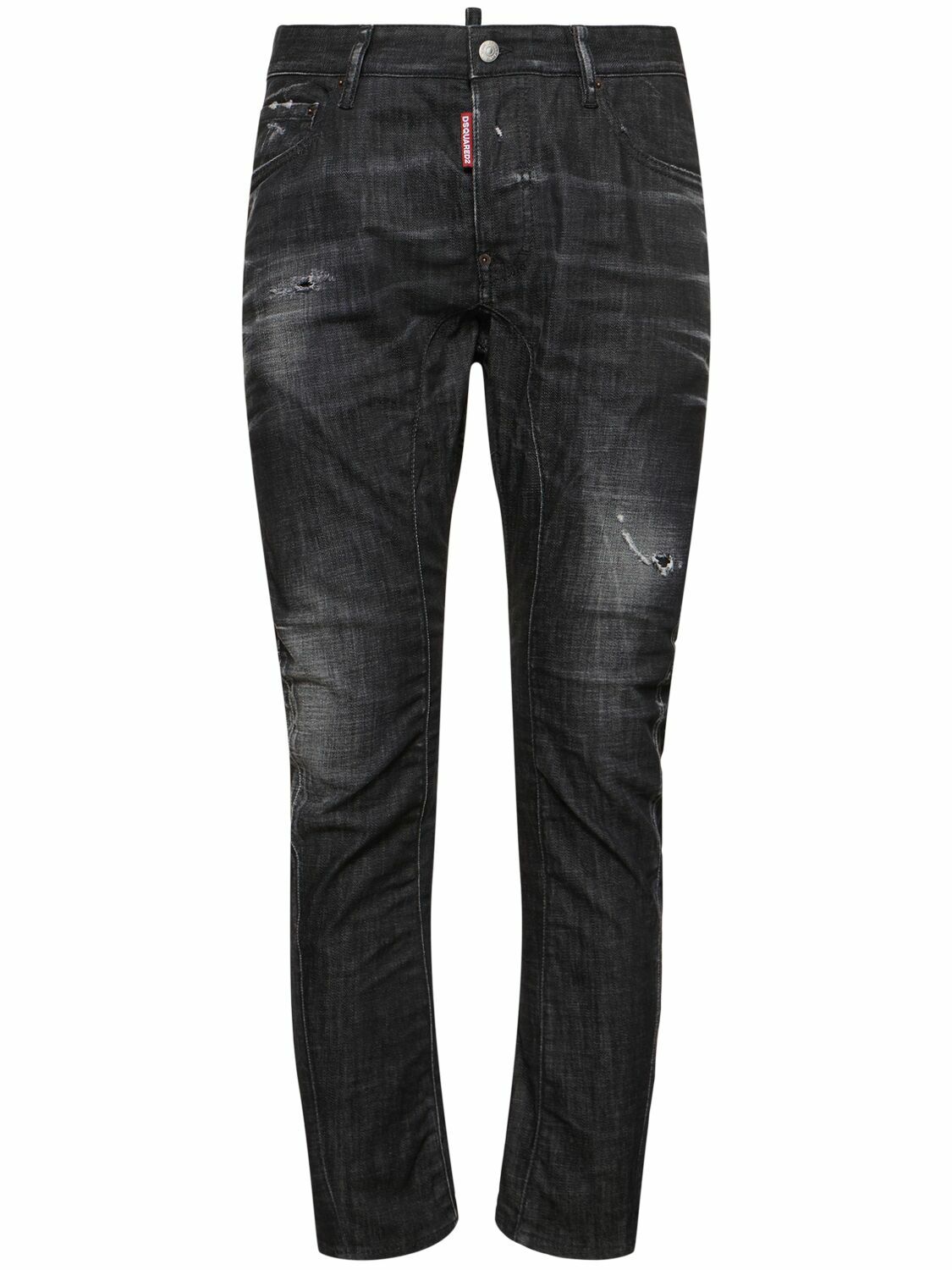 DSQUARED2 Tidy Biker Cotton Denim Jeans Dsquared2