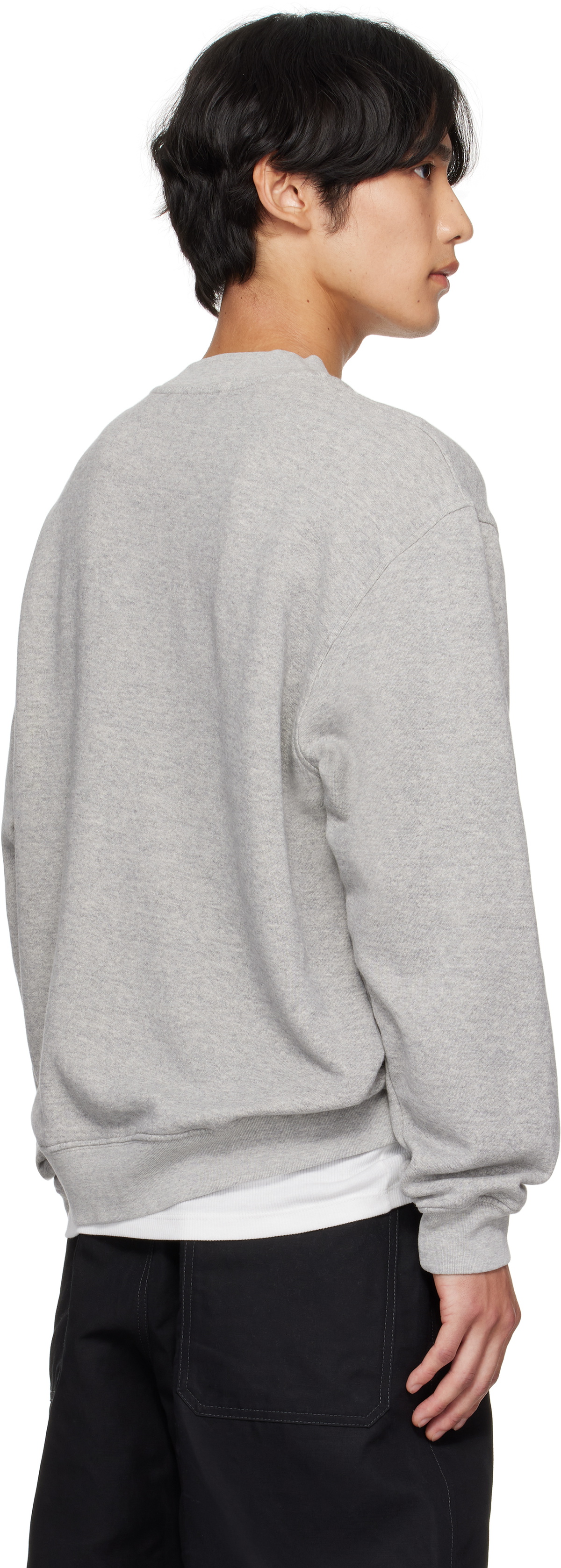 The Elder Statesman Gray Daily Crew Sweatshirt