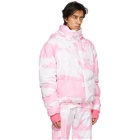 Phlemuns Pink Hooded Puffer Jacket